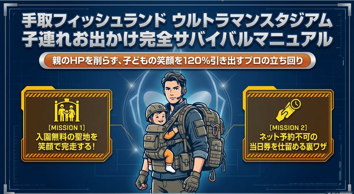 手取フィッシュランドのウルトラマンスタジアム子連れ完全攻略