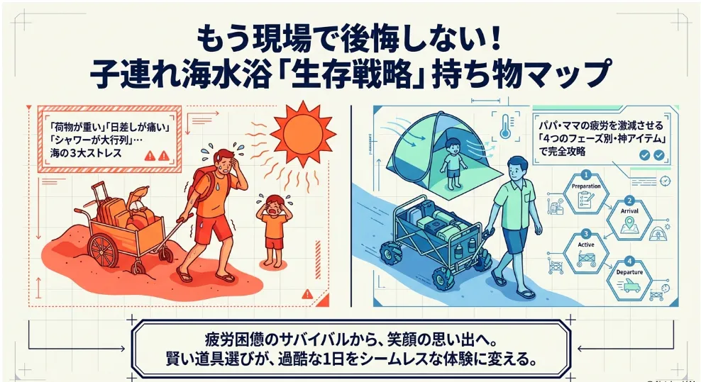子連れ海遊び持っていけばよかったアイテム