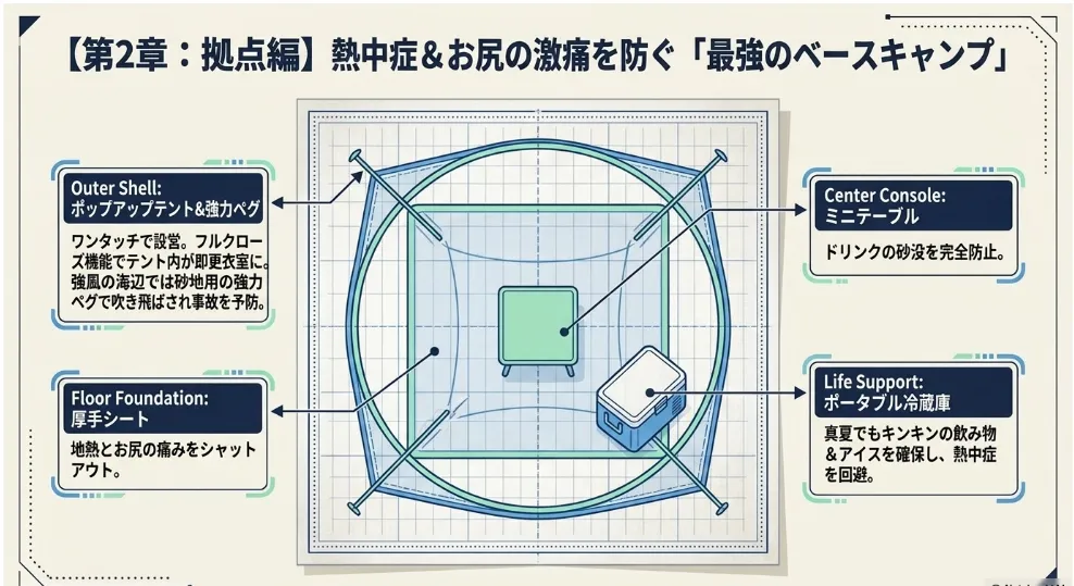 拠点・快適空間作りの持ち物