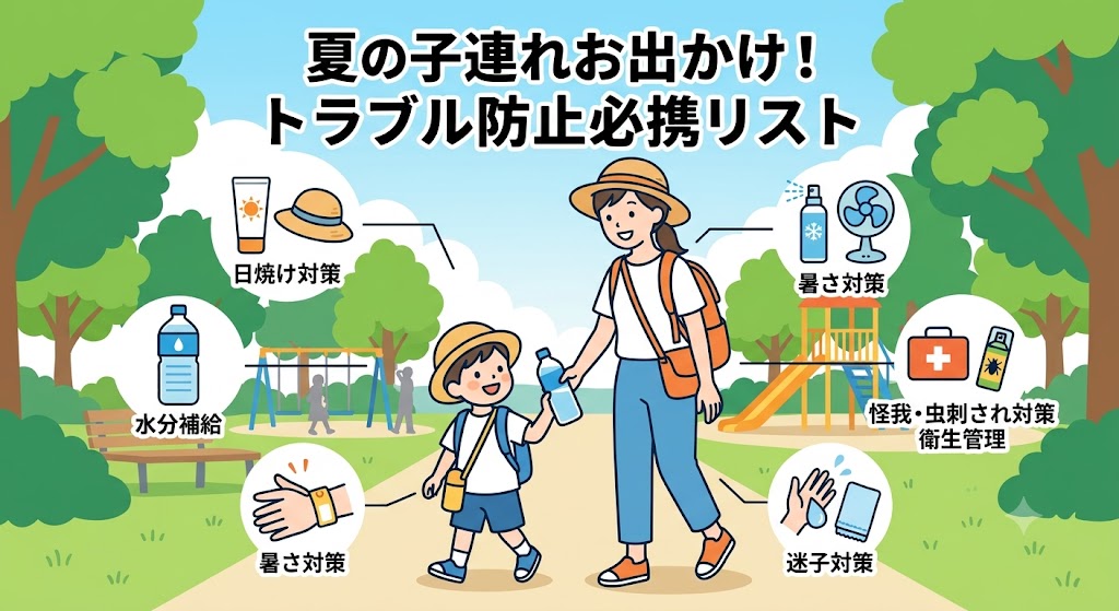 真夏の子連れレジャーお出かけ対策